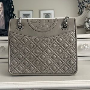 Gray Tory Burch purse